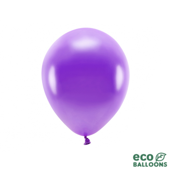 100 ECO-Luftballons - Ø 26cm - Metallic - Violet