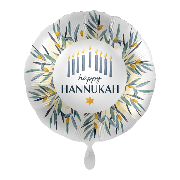 1 Balloon - Happy Hanukkah - ENG