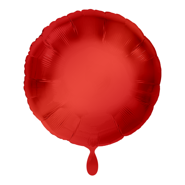 1 Balloon - Rund - Rot