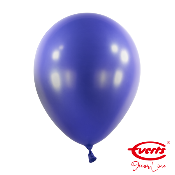 50 Luftballons - DECOR - Ø 28cm - Pearl &amp; Metallic - Navy Flag Blue