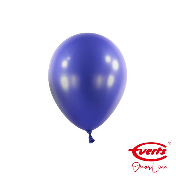 100 Miniballons - DECOR - Ø 13cm - Pearl &amp; Metallic - Navy Flag Blue