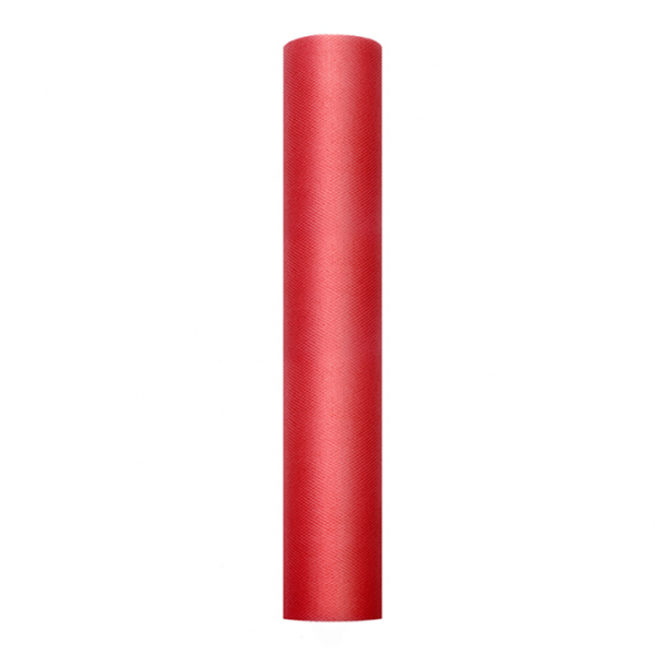1 Tüllstoff - 30cm - Rot