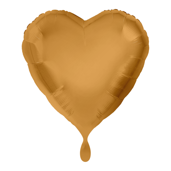 1 Balloon - Herz - Gold