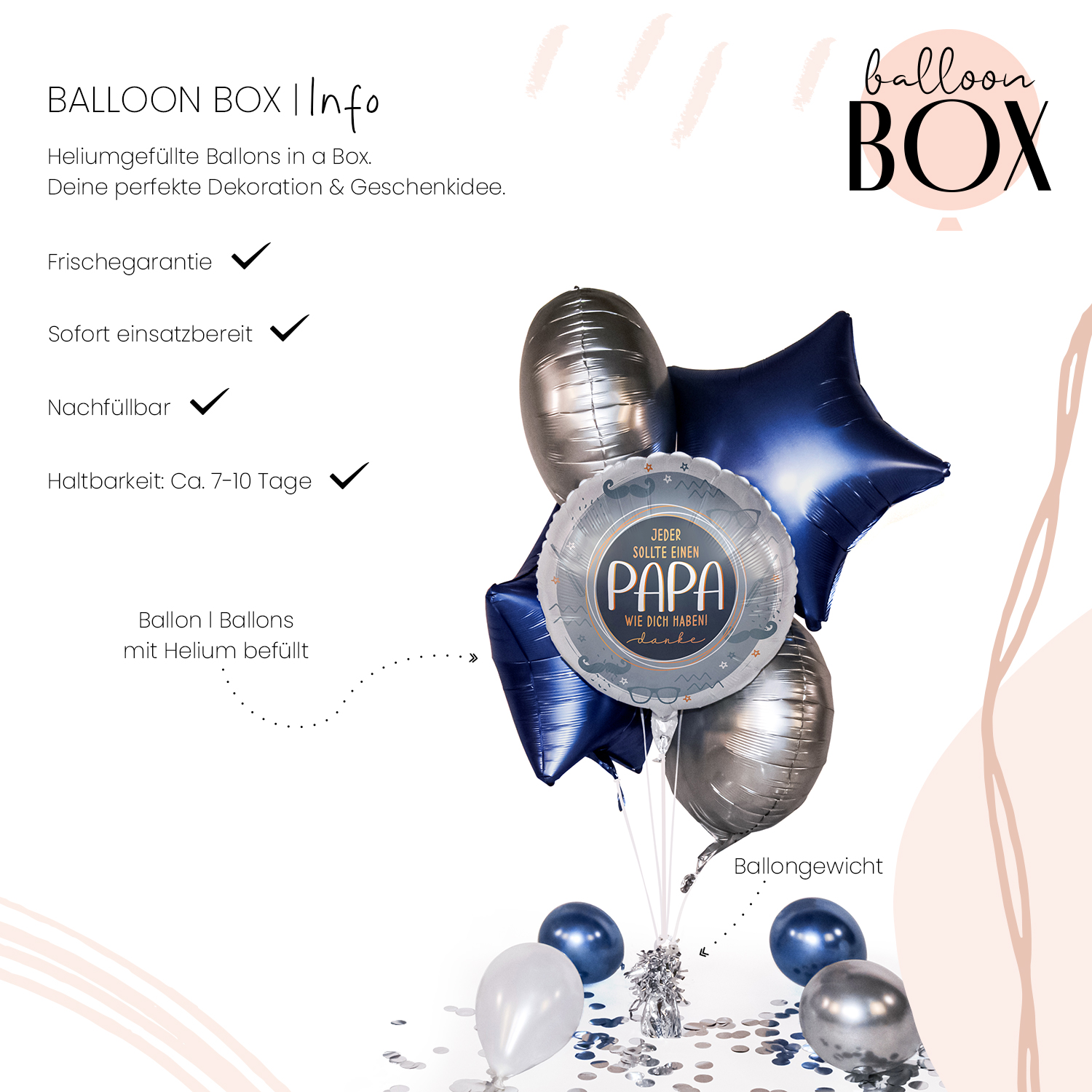 Heliumballon in a Box - Einen Papa wie Dich