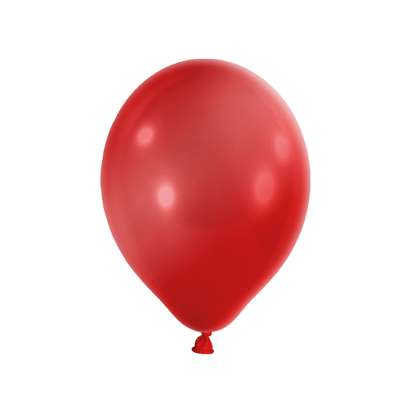 50 Luftballons - Ø 27cm - Metallic - Rot