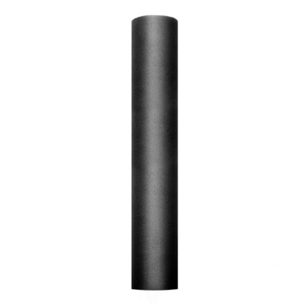 1 Tüllstoff - 30cm - Schwarz