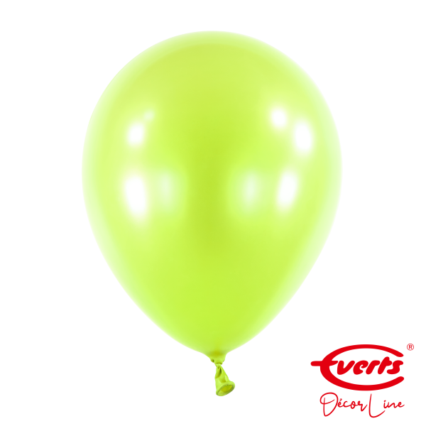 50 Luftballons - DECOR - Ø 28cm - Pearl &amp; Metallic - Kiwi