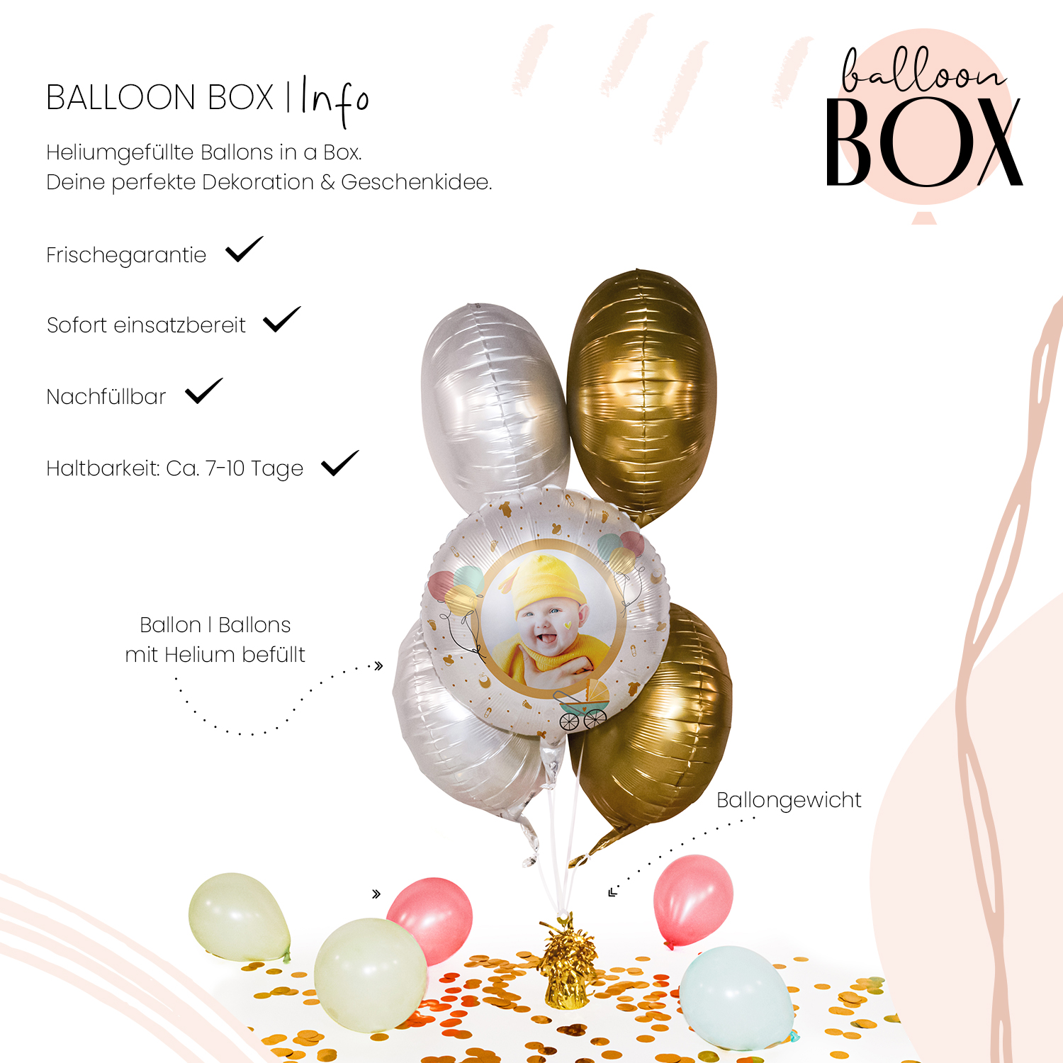 Fotoballon in a Box - Baby Buggy