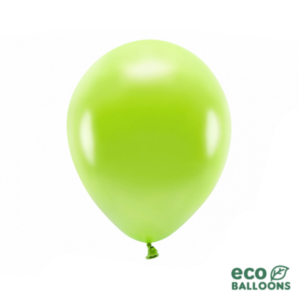100 ECO-Luftballons - Ø 30cm - Metallic - Green Apple