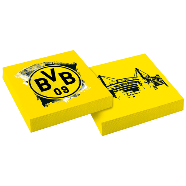 20 Servietten - 33cm - BVB Dortmund
