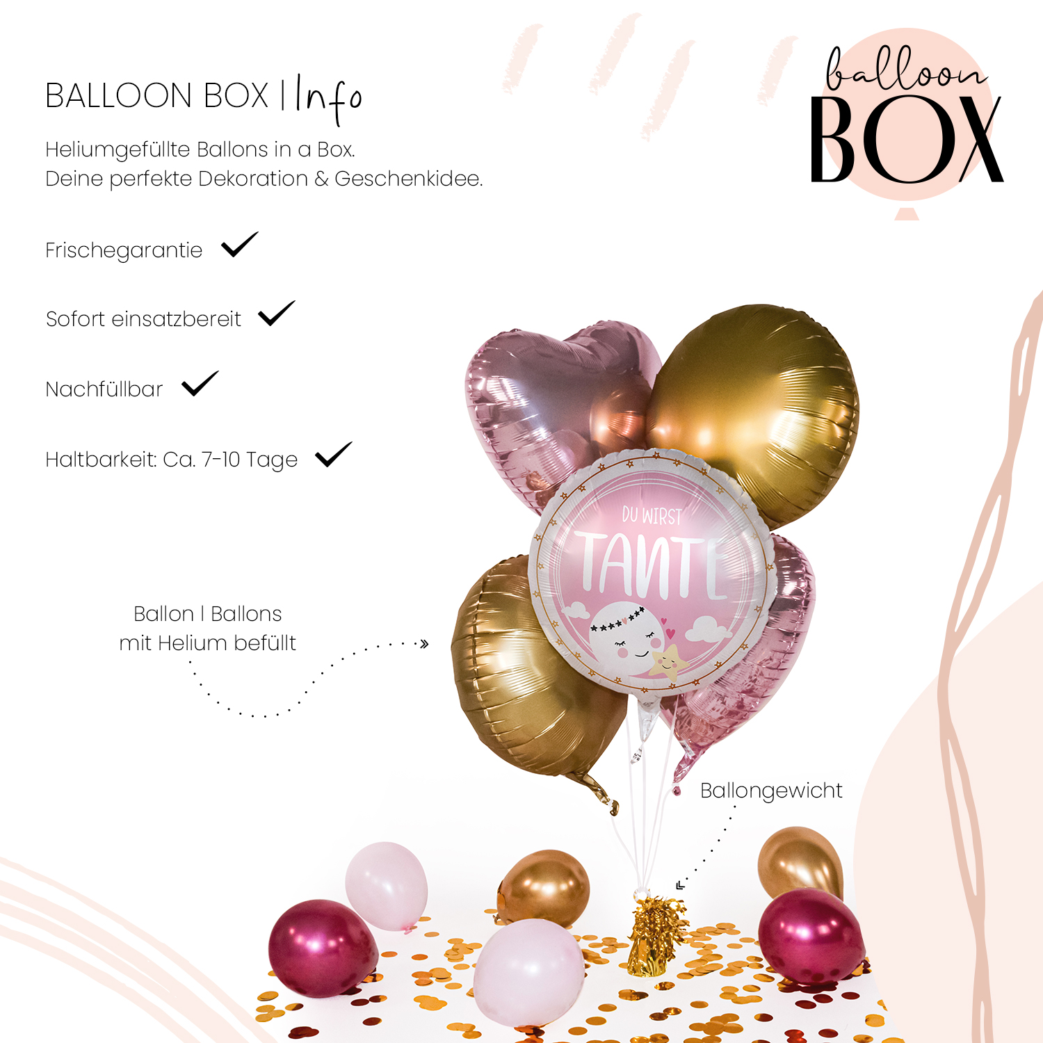 Heliumballon in a Box - Du wirst Tante