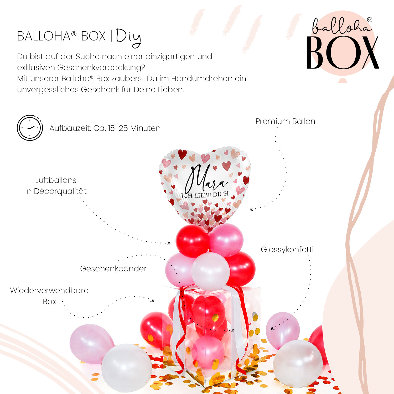 Balloha® Box mit Personalisierung - DIY All about Love