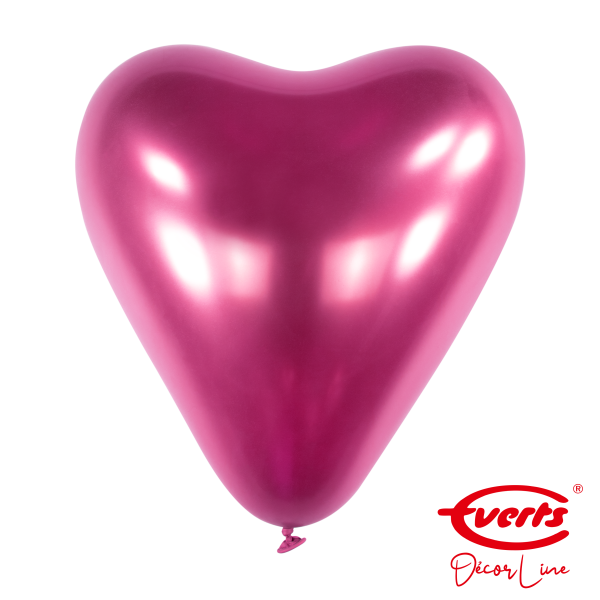 50 Herzballons - DECOR - Ø 30cm - Satin Luxe - Flamingo