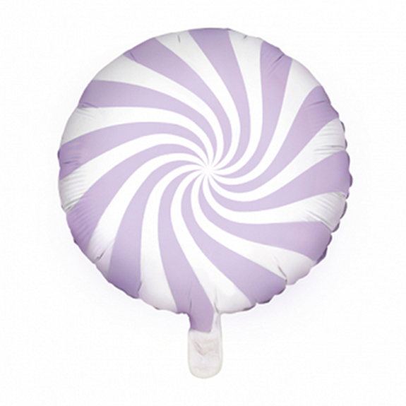 1 Ballon - Rund - Candy - Lavendel