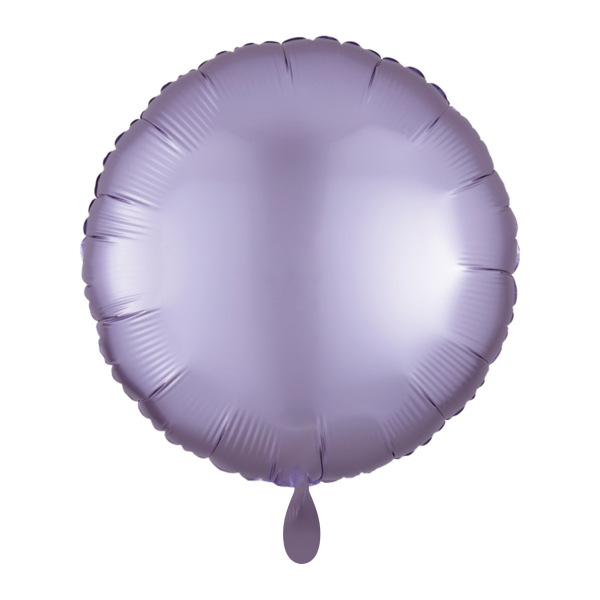 1 Balloon - Rund - Silk Lustre - Pastel Lila