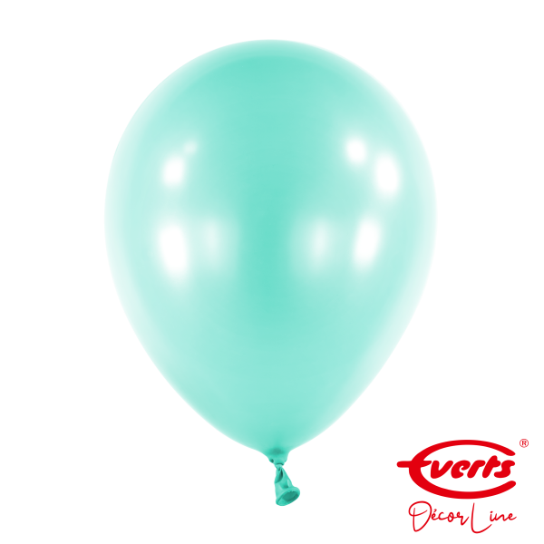 50 Luftballons - DECOR - Ø 28cm - Pearl &amp; Metallic - Robins Egg Blue