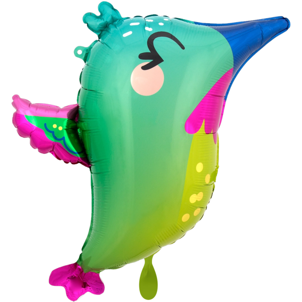 1 Balloon - Colorful Hummingbird