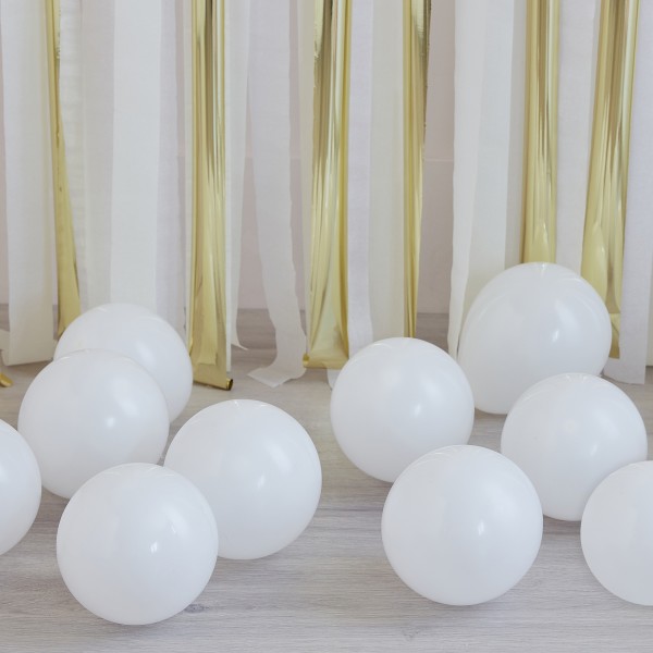 40 Balloons - 5 inch - White - 12,7cm