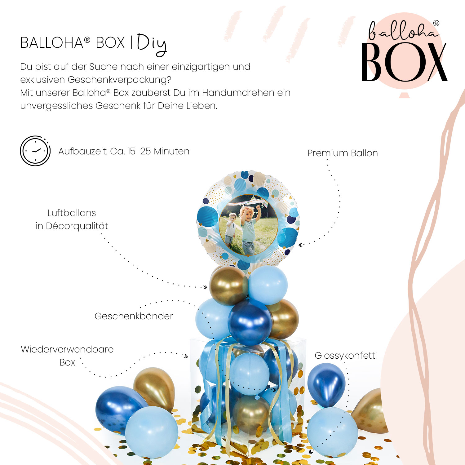 Balloha® Box mit Foto - DIY Lucky Birthday