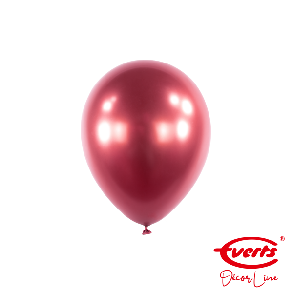 100 Miniballons - DECOR - Ø 13cm - Satin Luxe - Pomegranate