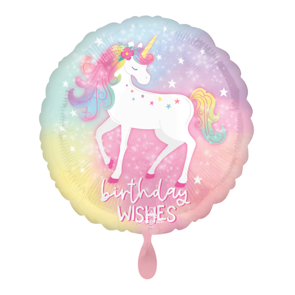 1 Balloon - Enchanted Unicorn Birthday