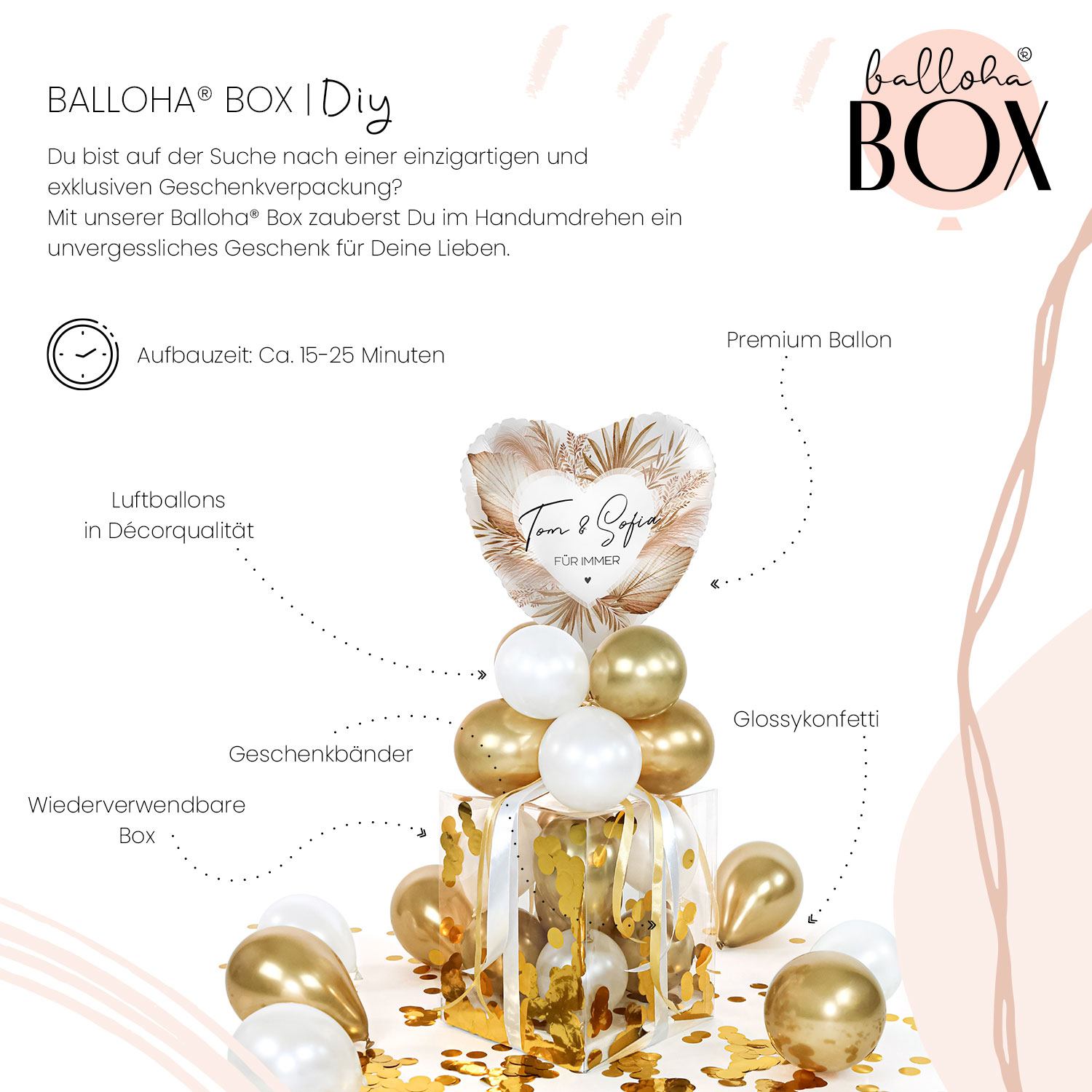 Balloha® Box mit Personalisierung - DIY Boho dream