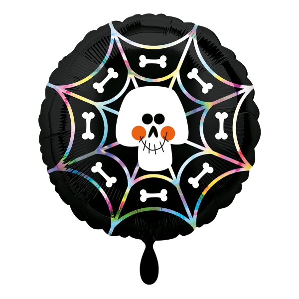 1 Ballon - Iridescent Skull Web