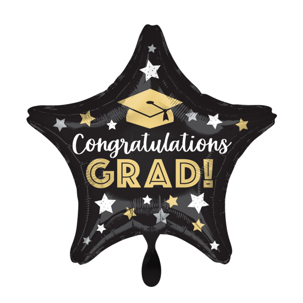 1 Balloon - Congratulations Grad Stars
