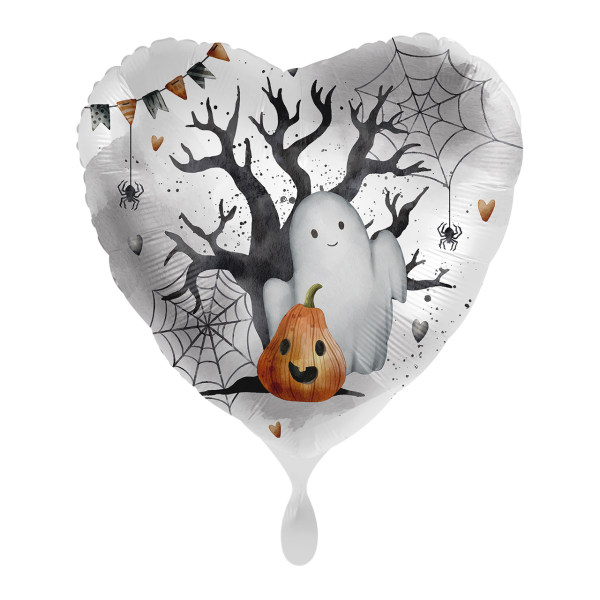1 Balloon - Friendly Ghost &amp; Pumpkin - UNI