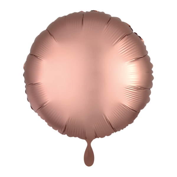 1 Balloon - Rund - Silk Lustre - Rosegold