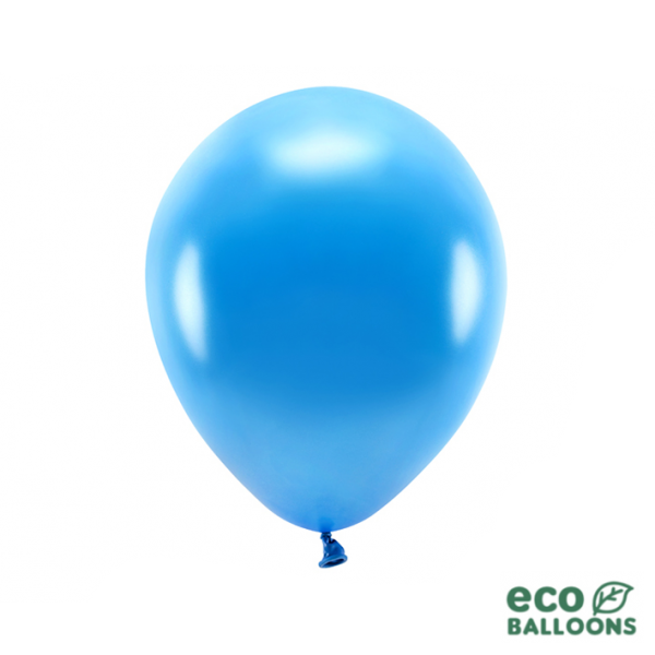 10 ECO-Luftballons - Ø 30cm - Metallic - Blue