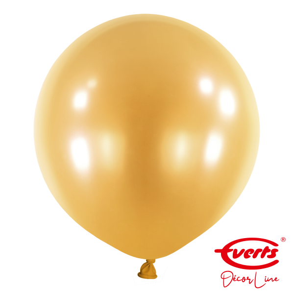 4 Riesenballons - DECOR - Ø 60cm - Pearl &amp; Metallic - Gold