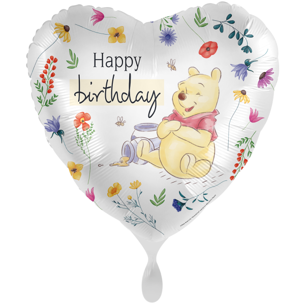 1 Balloon XXL - Disney - Heartly Birthday from Pooh - ENG