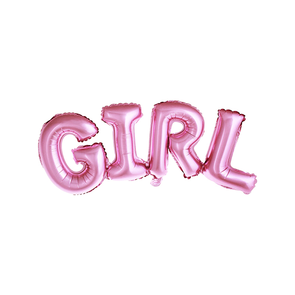 1 Ballon - Schriftzug - GIRL