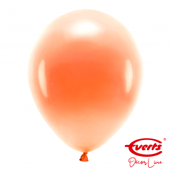 50 Luftballons - DECOR - Ø 35cm - Pearl & Metallic - Tangerine