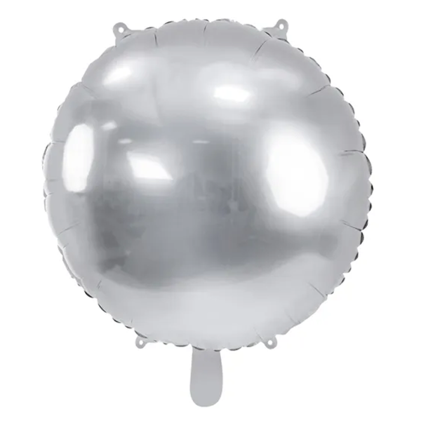 1 Ballon XL - Rund - Silver