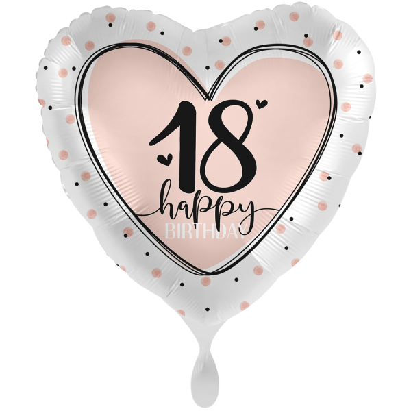 1 Balloon XXL - Lovely Birthday 18 - ENG