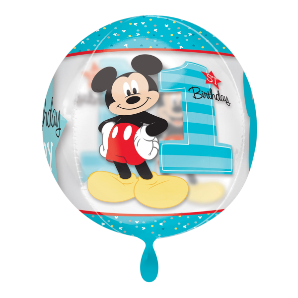 1 Balloon - Orbz® Mickey 1st Birthday