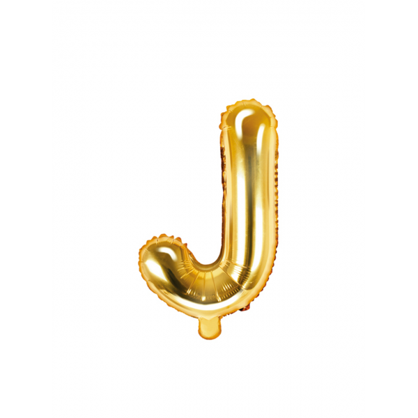 1 Ballon XS - Buchstabe J - Gold