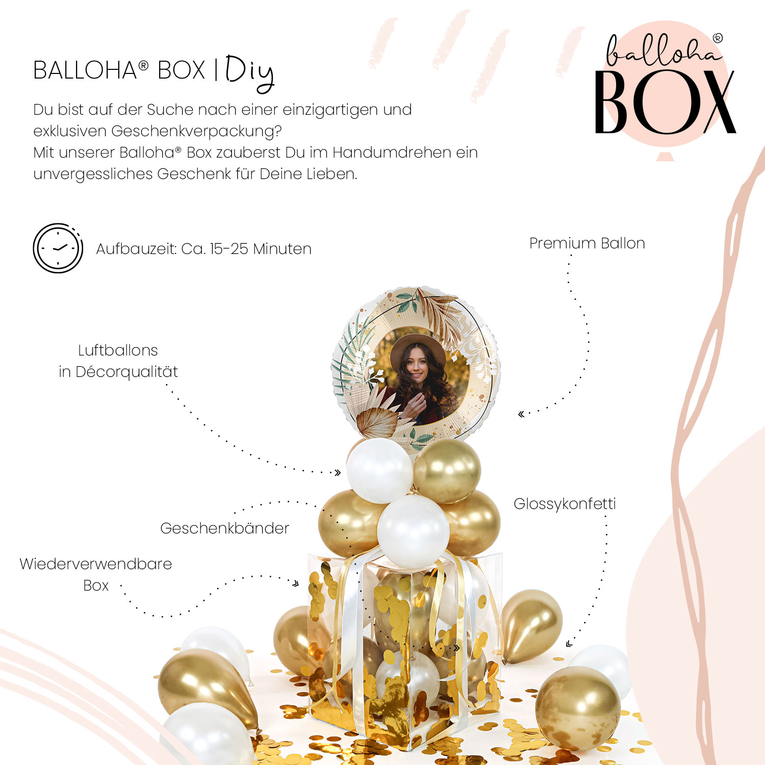 Balloha® Box mit Foto - DIY Bohemian Birthday