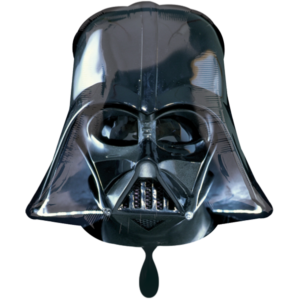 1 Ballon XXL - Darth Vader Helmet Black