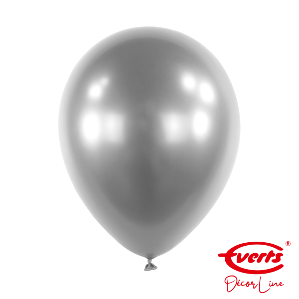 50 Luftballons - DECOR - Ø 28cm - Satin Luxe - Platinum