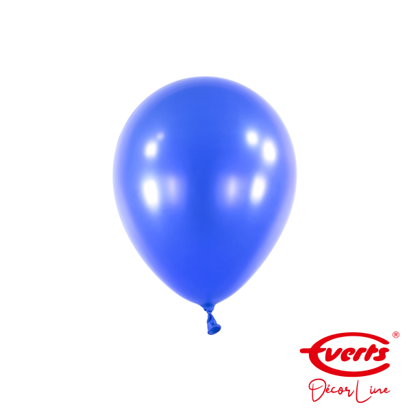 100 Miniballons - DECOR - Ø 13cm - Pearl &amp; Metallic - Bright Royal Blue