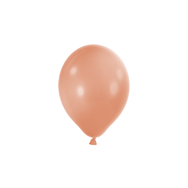 100 Miniballons - Ø 12cm - Metallic - Rosegold