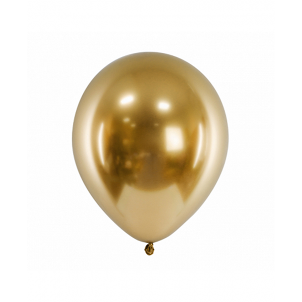 50 Luftballons - Ø 27cm - Glossy - Gold