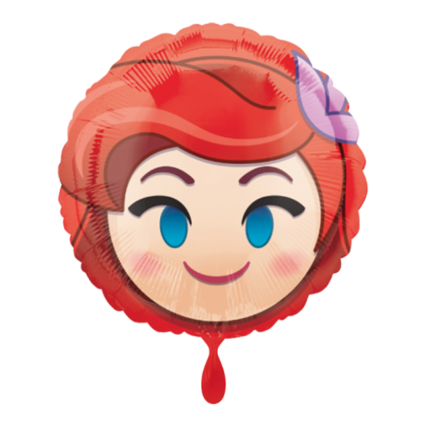 1 Ballon - Ariel Emoji - Ø 45cm