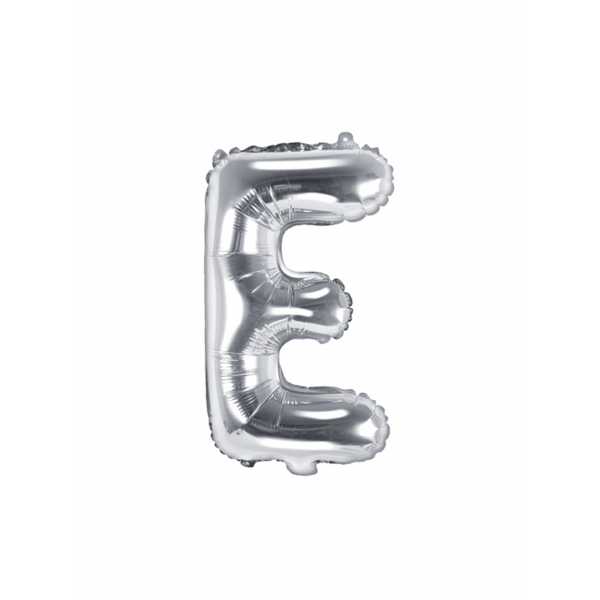 1 Ballon XS - Buchstabe E - Silber