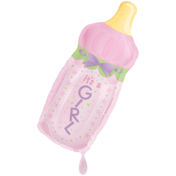 1 Ballon XXL - Baby Bottle - Girl
