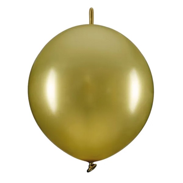 20 Girlandenballons - Ø 33cm - Gold