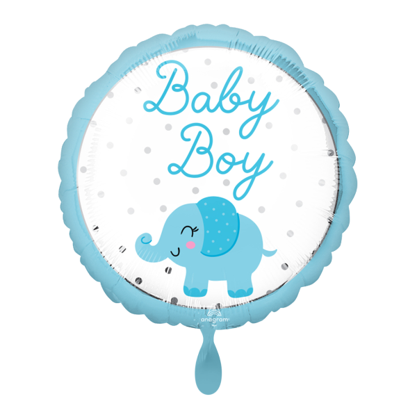 1 Balloon - Baby Boy Elephant